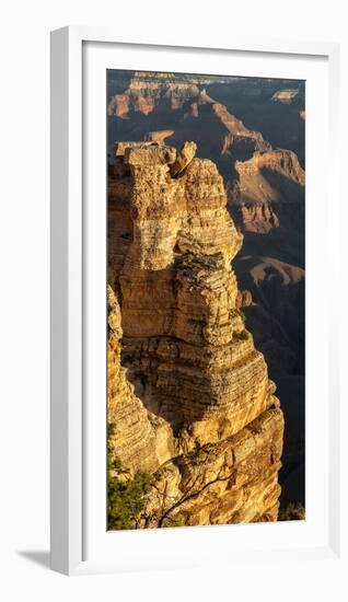 USA, Arizona, Grand Canyon National Park. Vertical Panorama at Mather Point on the South Rim-Ann Collins-Framed Photographic Print