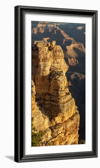 USA, Arizona, Grand Canyon National Park. Vertical Panorama at Mather Point on the South Rim-Ann Collins-Framed Photographic Print