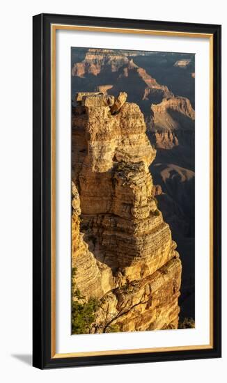 USA, Arizona, Grand Canyon National Park. Vertical Panorama at Mather Point on the South Rim-Ann Collins-Framed Photographic Print