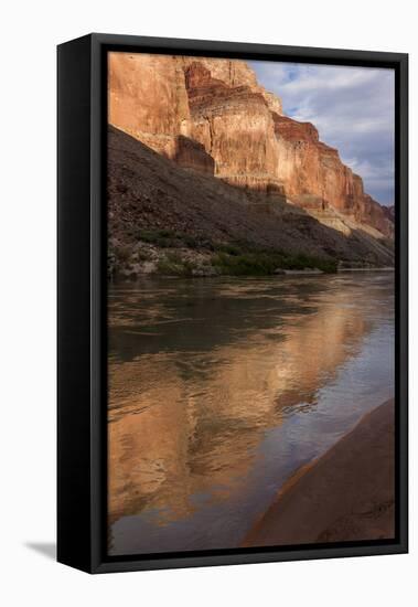 USA, Arizona, Grand Canyon NP. Sunset Reflected on Colorado River-Don Grall-Framed Premier Image Canvas