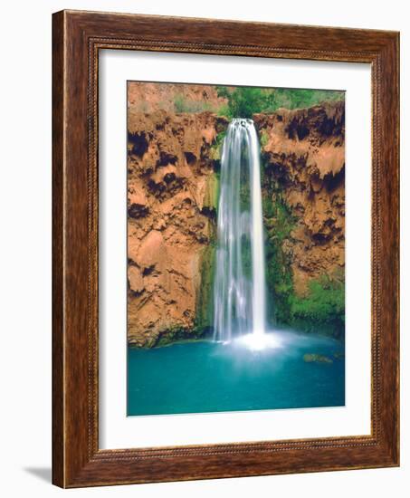 USA, Arizona, Havasupai Reservation. Mooney Falls in the Grand Canyon-Jaynes Gallery-Framed Photographic Print