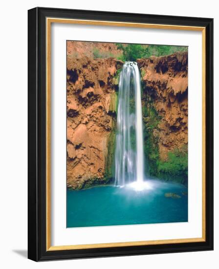 USA, Arizona, Havasupai Reservation. Mooney Falls in the Grand Canyon-Jaynes Gallery-Framed Photographic Print