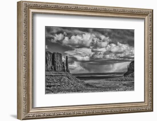 USA, Arizona, Monument Valley Approaching Storm-John Ford-Framed Photographic Print