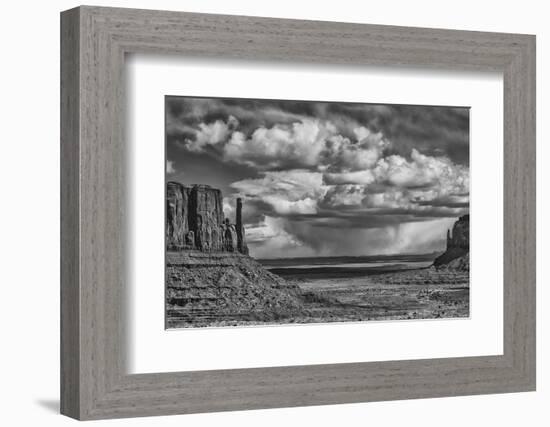 USA, Arizona, Monument Valley Approaching Storm-John Ford-Framed Photographic Print