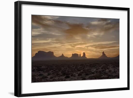 USA, Arizona, Monument Valley, First Light-John Ford-Framed Photographic Print