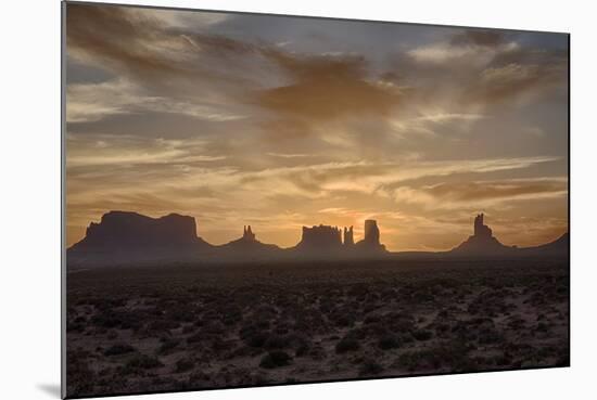USA, Arizona, Monument Valley, First Light-John Ford-Mounted Photographic Print
