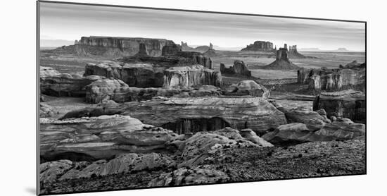 USA, Arizona, Monument Valley. Panoramic View from Hunt's Mesa at Dawn-Ann Collins-Mounted Photographic Print