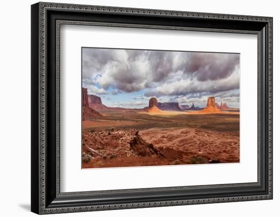 USA, Arizona, Monument Valley, under Clouds-John Ford-Framed Photographic Print