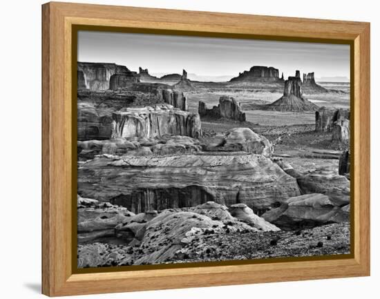 USA, Arizona, Monument Valley, View from Hunt's Mesa at Dawn-Ann Collins-Framed Premier Image Canvas