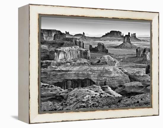 USA, Arizona, Monument Valley, View from Hunt's Mesa at Dawn-Ann Collins-Framed Premier Image Canvas