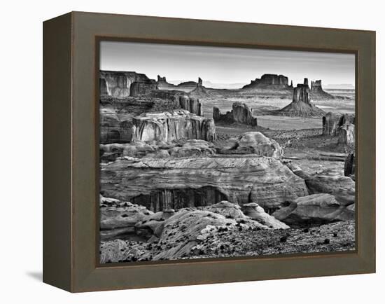 USA, Arizona, Monument Valley, View from Hunt's Mesa at Dawn-Ann Collins-Framed Premier Image Canvas