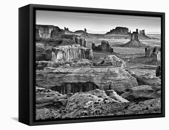 USA, Arizona, Monument Valley, View from Hunt's Mesa at Dawn-Ann Collins-Framed Premier Image Canvas