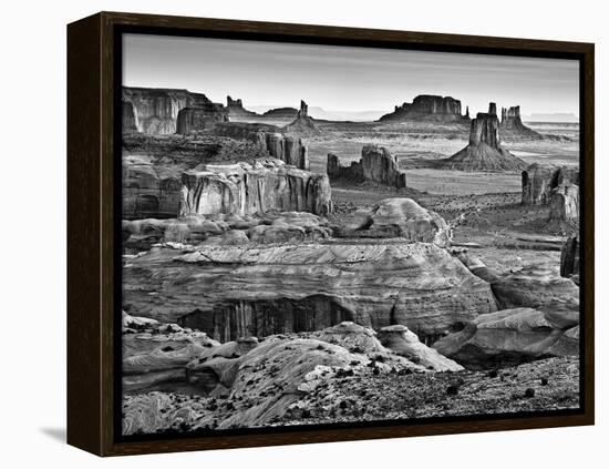 USA, Arizona, Monument Valley, View from Hunt's Mesa at Dawn-Ann Collins-Framed Premier Image Canvas