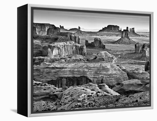 USA, Arizona, Monument Valley, View from Hunt's Mesa at Dawn-Ann Collins-Framed Premier Image Canvas