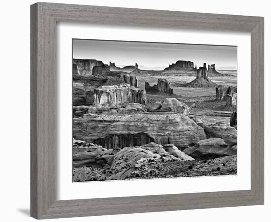 USA, Arizona, Monument Valley, View from Hunt's Mesa at Dawn-Ann Collins-Framed Photographic Print