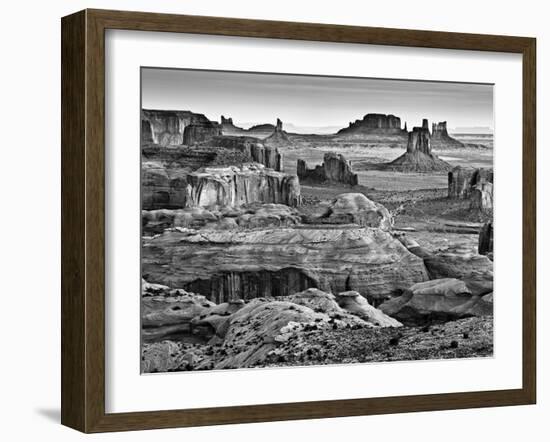 USA, Arizona, Monument Valley, View from Hunt's Mesa at Dawn-Ann Collins-Framed Photographic Print