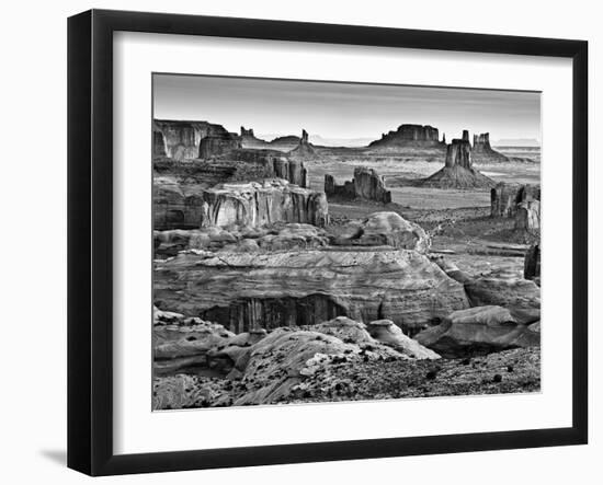 USA, Arizona, Monument Valley, View from Hunt's Mesa at Dawn-Ann Collins-Framed Photographic Print