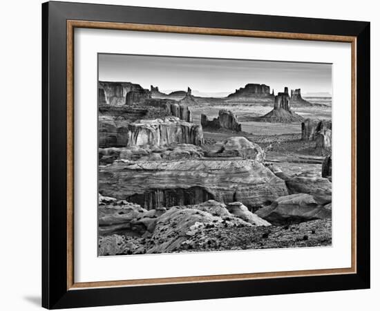 USA, Arizona, Monument Valley, View from Hunt's Mesa at Dawn-Ann Collins-Framed Photographic Print