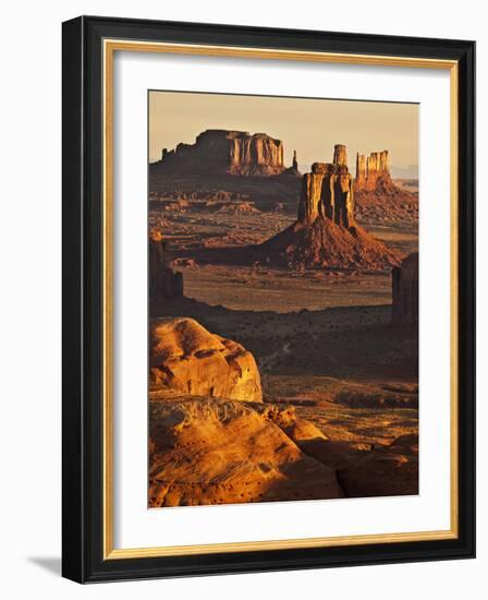 USA, Arizona, Monument Valley. View of Buttes from Hunt's Mesa at Sunrise-Ann Collins-Framed Photographic Print