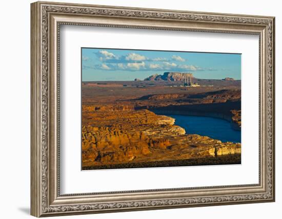 USA, Arizona, Page, Lake Powell Vistas, Navajo Generating Station.-Bernard Friel-Framed Photographic Print