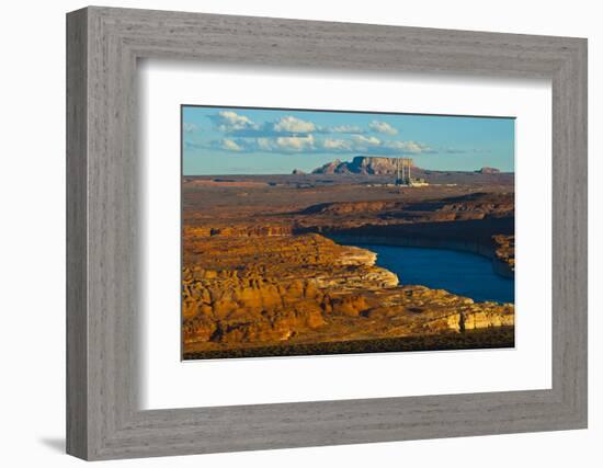 USA, Arizona, Page, Lake Powell Vistas, Navajo Generating Station.-Bernard Friel-Framed Photographic Print