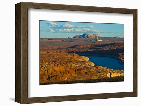 USA, Arizona, Page, Lake Powell Vistas, Navajo Generating Station.-Bernard Friel-Framed Photographic Print