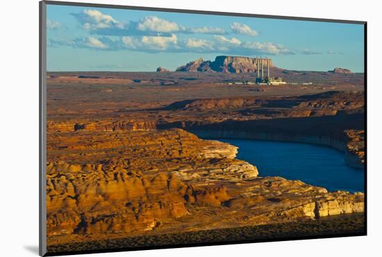 USA, Arizona, Page, Lake Powell Vistas, Navajo Generating Station.-Bernard Friel-Mounted Photographic Print