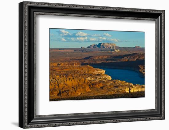 USA, Arizona, Page, Lake Powell Vistas, Navajo Generating Station.-Bernard Friel-Framed Photographic Print