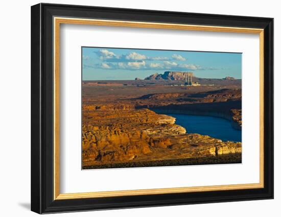 USA, Arizona, Page, Lake Powell Vistas, Navajo Generating Station.-Bernard Friel-Framed Photographic Print