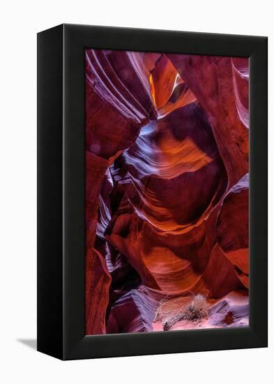 USA, Arizona, Paige. Rock Patterns in Antelope Canyon-Jay O'brien-Framed Premier Image Canvas