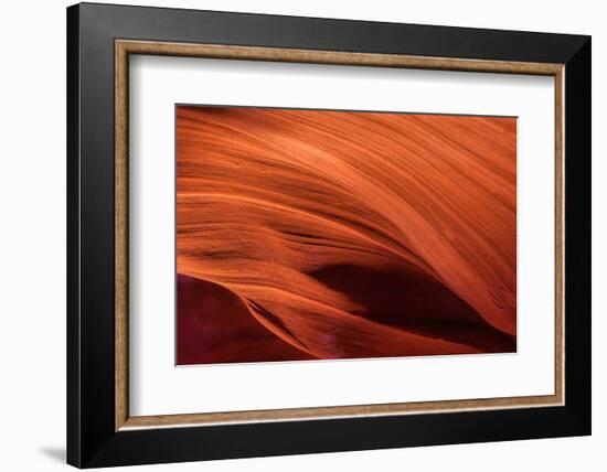 USA, Arizona, Paige. Rock Patterns in Antelope Canyon-Jay O'brien-Framed Photographic Print