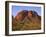 USA, Arizona, Picacho Peak State Park, Sunrise Light on Steep Cliffs with Saguaro Cacti-John Barger-Framed Photographic Print