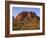 USA, Arizona, Picacho Peak State Park, Sunrise Light on Steep Cliffs with Saguaro Cacti-John Barger-Framed Photographic Print