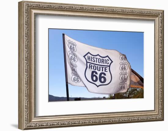 USA, Arizona, Route 66, Hackberry, Flag-Catharina Lux-Framed Photographic Print