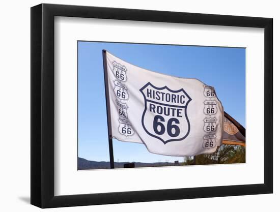 USA, Arizona, Route 66, Hackberry, Flag-Catharina Lux-Framed Photographic Print