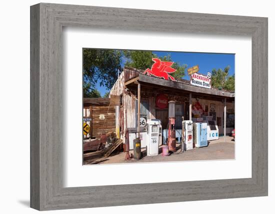 USA, Arizona, Route 66, Hackberry, Old Filling Station-Catharina Lux-Framed Photographic Print