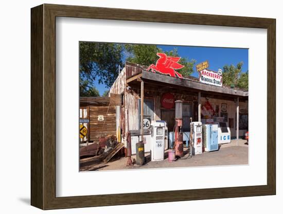 USA, Arizona, Route 66, Hackberry, Old Filling Station-Catharina Lux-Framed Photographic Print