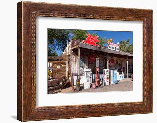 USA, Arizona, Route 66, Hackberry, Old Filling Station-Catharina Lux-Framed Photographic Print