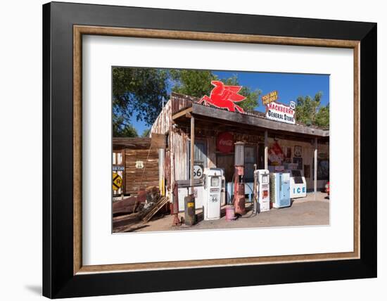 USA, Arizona, Route 66, Hackberry, Old Filling Station-Catharina Lux-Framed Photographic Print