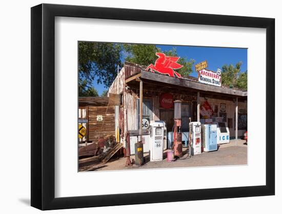 USA, Arizona, Route 66, Hackberry, Old Filling Station-Catharina Lux-Framed Photographic Print