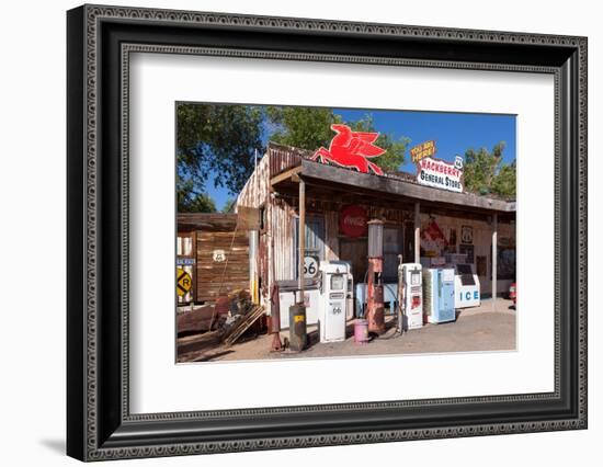 USA, Arizona, Route 66, Hackberry, Old Filling Station-Catharina Lux-Framed Photographic Print