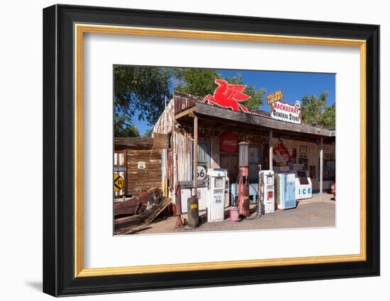 USA, Arizona, Route 66, Hackberry, Old Filling Station-Catharina Lux-Framed Photographic Print