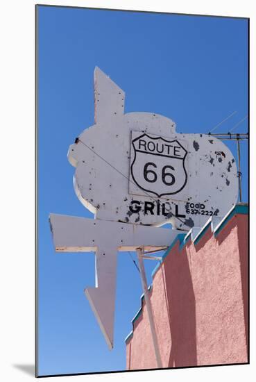 USA, Arizona, Route 66, Old Billboard-Catharina Lux-Mounted Photographic Print