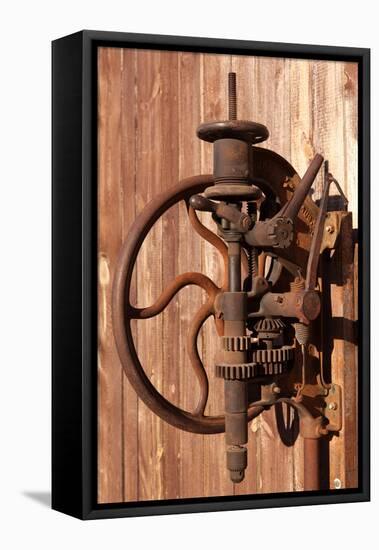 USA, Arizona, Route 66, Rusted Drill-Catharina Lux-Framed Premier Image Canvas