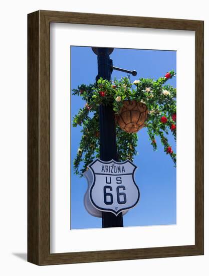 USA, Arizona, Route 66, Sign-Catharina Lux-Framed Photographic Print