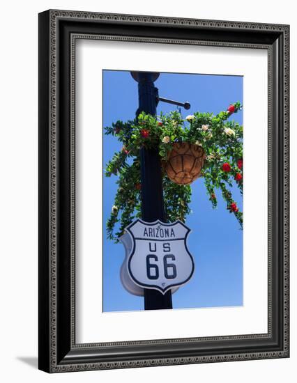 USA, Arizona, Route 66, Sign-Catharina Lux-Framed Photographic Print