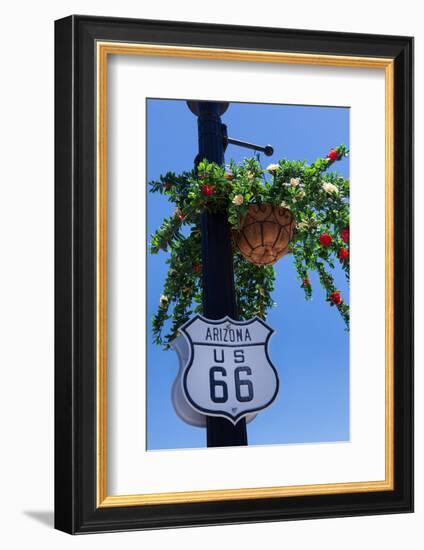 USA, Arizona, Route 66, Sign-Catharina Lux-Framed Photographic Print