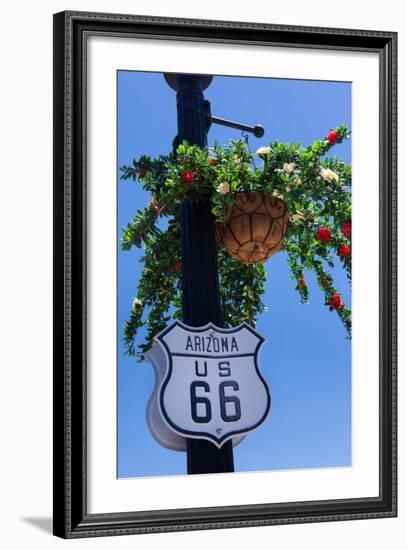 USA, Arizona, Route 66, Sign-Catharina Lux-Framed Photographic Print