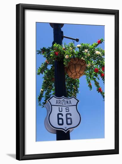 USA, Arizona, Route 66, Sign-Catharina Lux-Framed Photographic Print