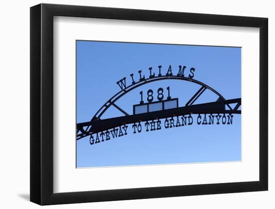 USA, Arizona, Route 66, Williams, Entrance to the Town-Catharina Lux-Framed Photographic Print